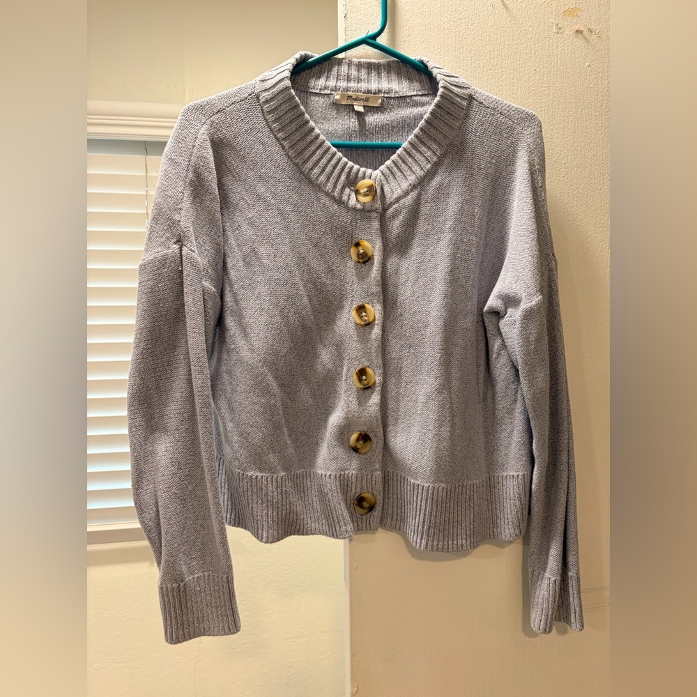Madewell blue cardigan